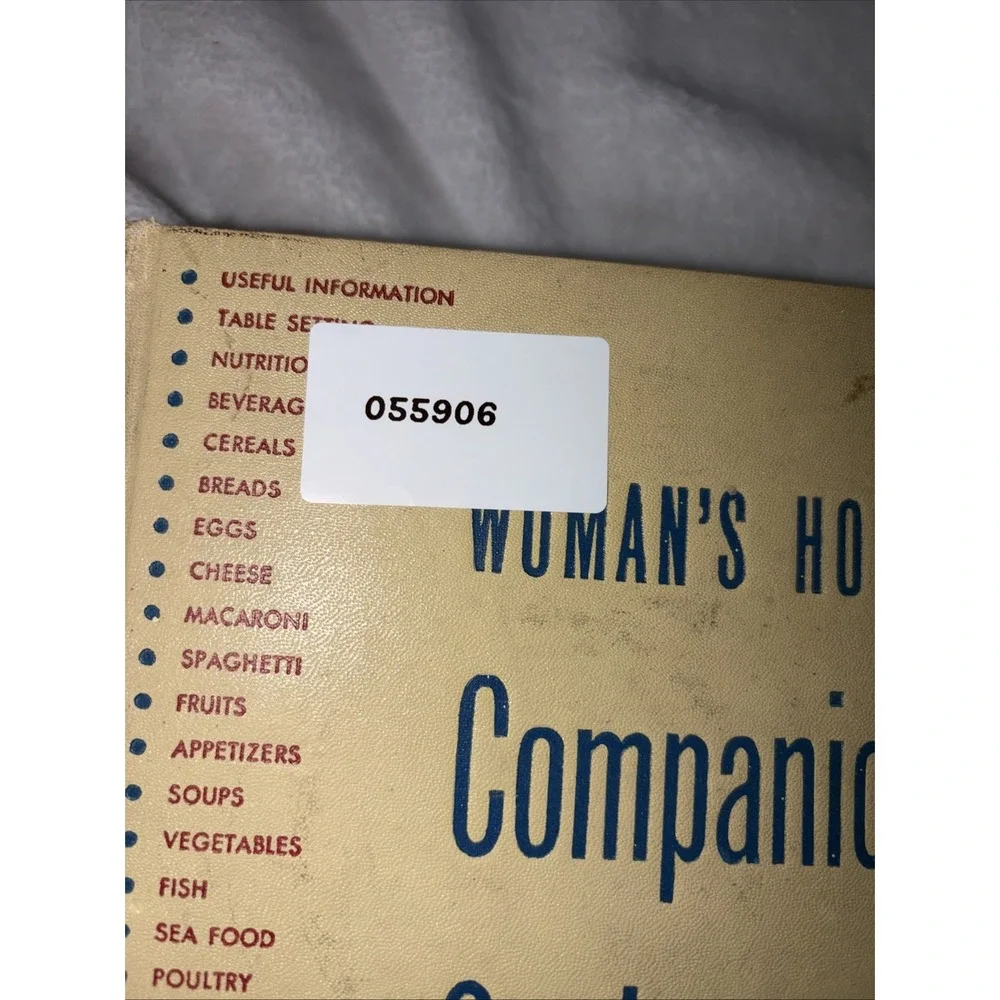 Vtg Womans Home Companion Cook Book 1943 P.F. Collier‎ & Son Cookbook Hardback